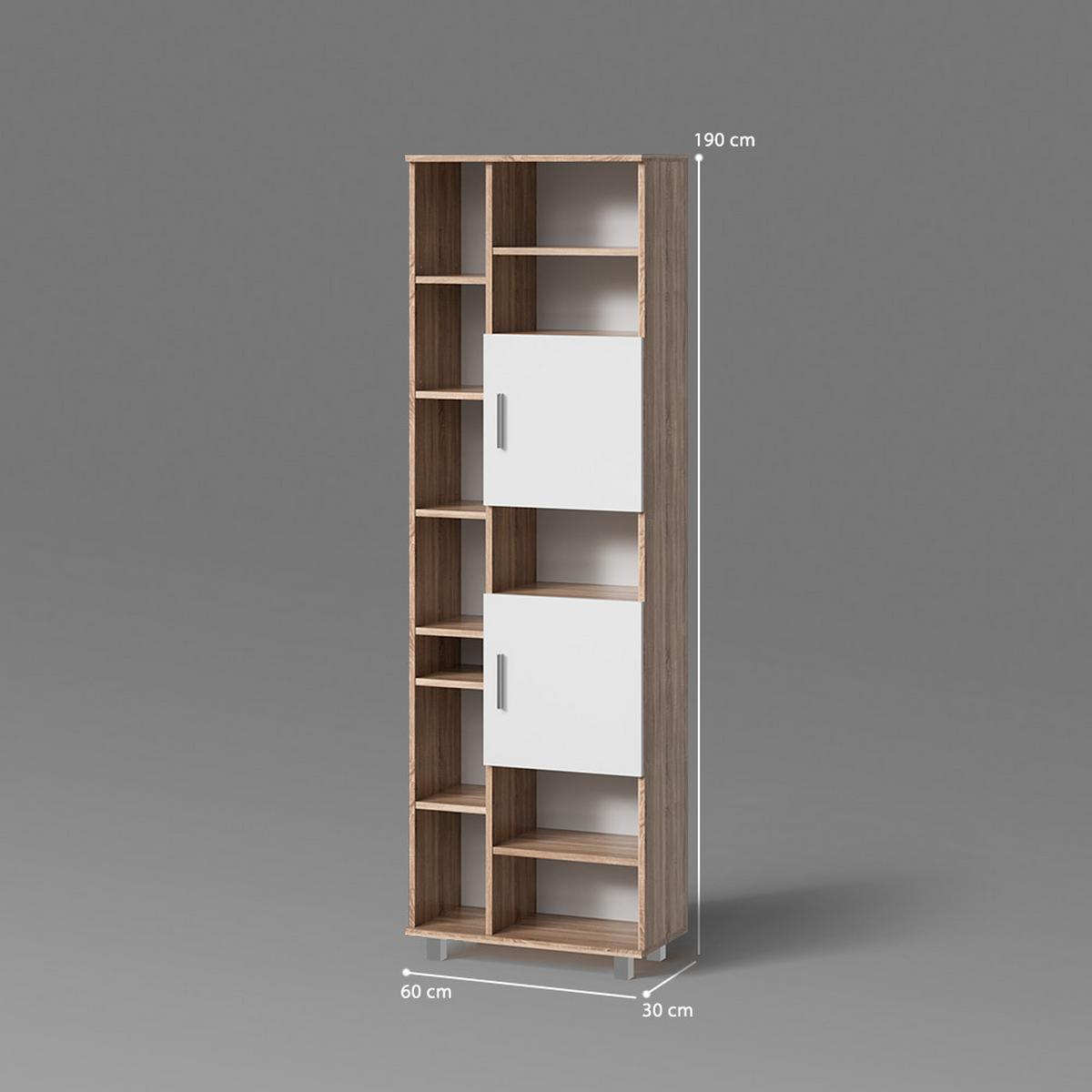 BADSCHRANK Eisak Sonoma 60 x 190 cm - Sonoma Eiche, Holzwerkstoff (60/190/30cm) - Livinity®