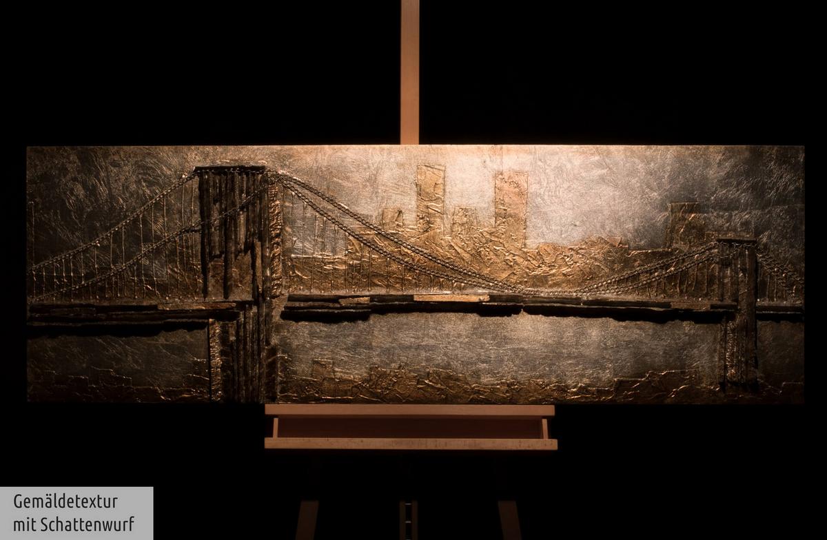 HOLZBILD Grau 144/44 cm - Braun/Grau, Holz (6.71/44cm) - KUNSTLOFT