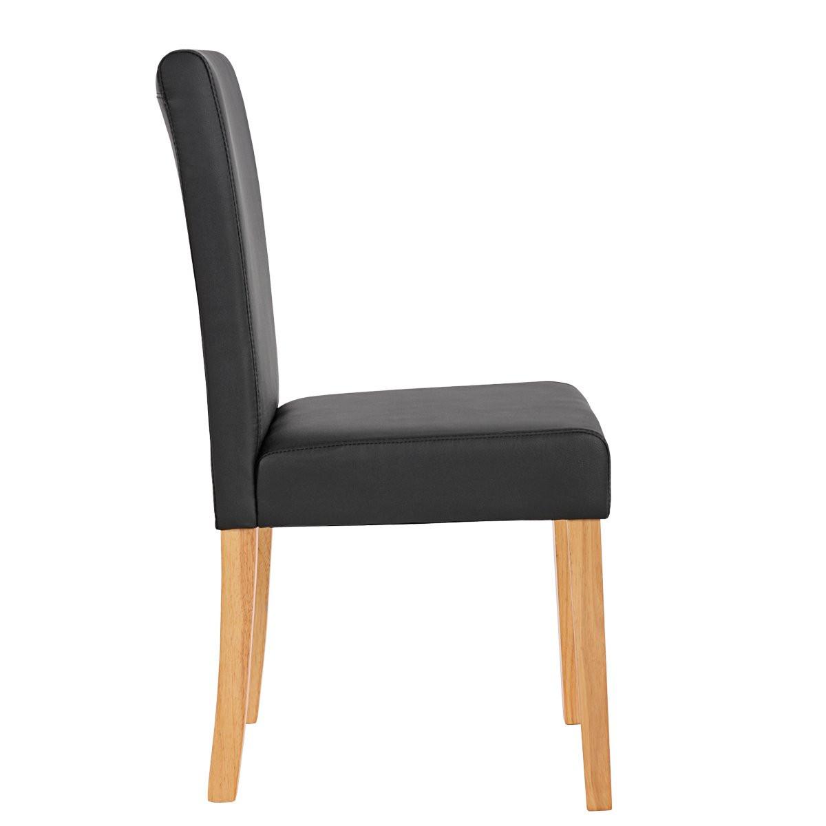 ESSZIMMERSTUHL Schwarz 2er-Set - Schwarz, Textil (43/90/56cm) - MCW