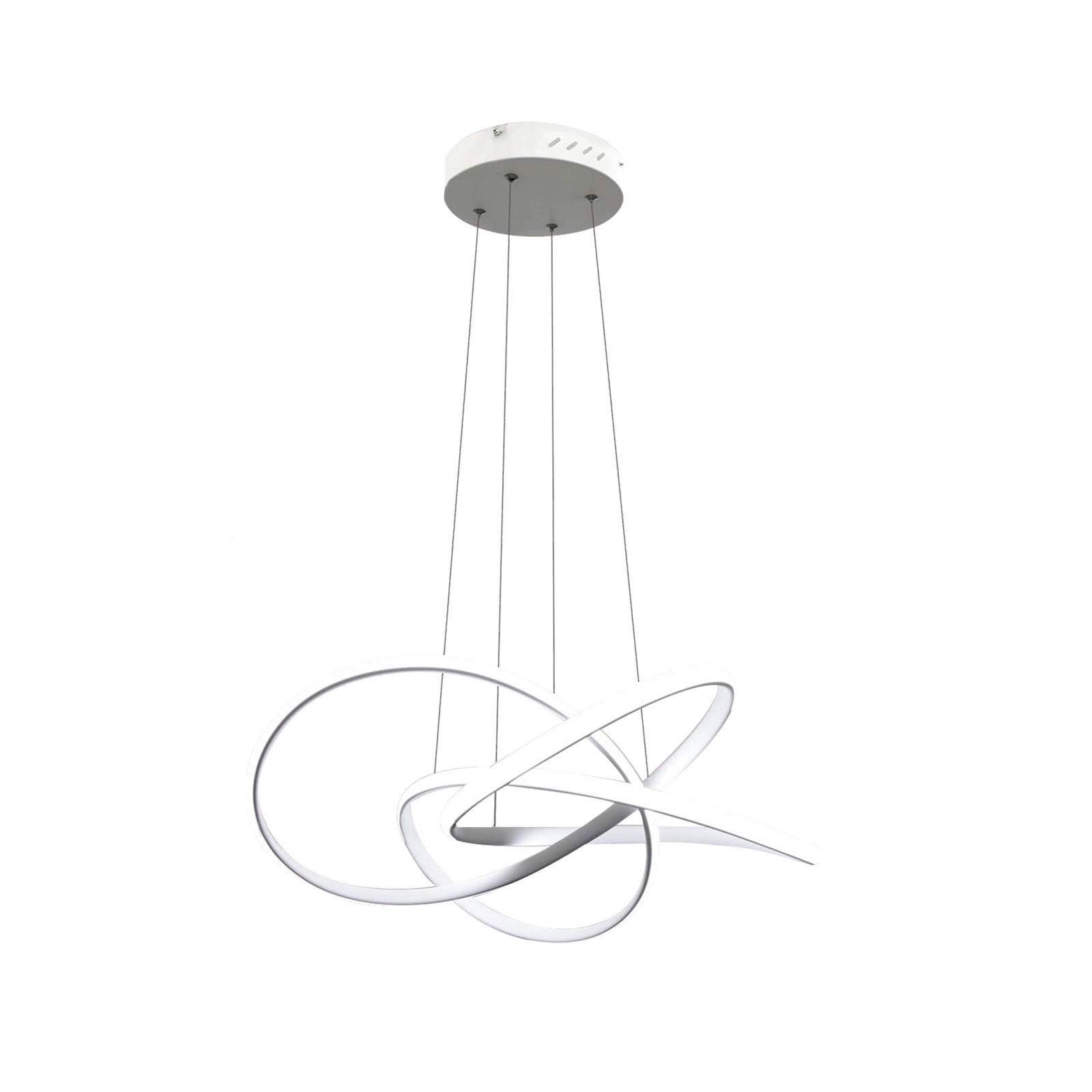 PENDELLEUCHTE Zephyr 53/53/16 cm - Weiß, Metall (53/53/16cm) - Nettlife