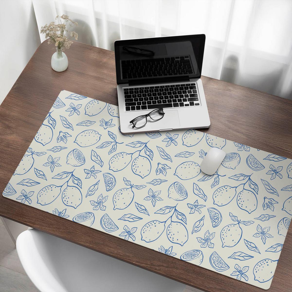SCHREIBTISCHUNTERLAGE 120x60 cm Blau - Pastellblau, Kunststoff (120/60/1.6cm) - Wallfluent
