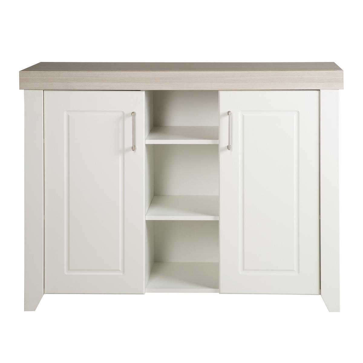 WICKELKOMMODE Felicia - Weiß, Holzwerkstoff/Metall (120/98/75cm) - Roba