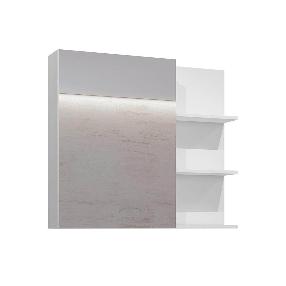 SCHRANK 1 Tür Sophéa Weiß - Weiß, Holzwerkstoff (78/70.6/18cm) - Petits-meubles