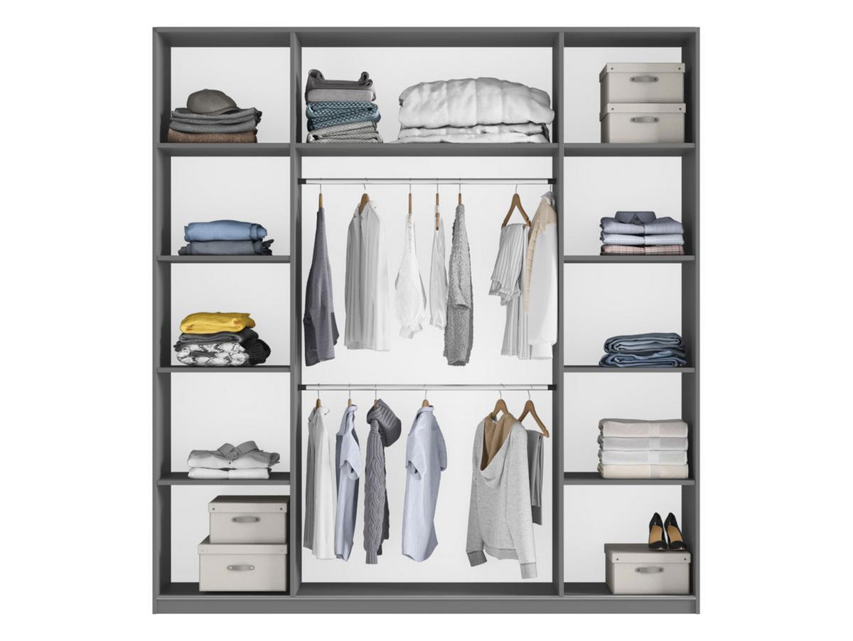 SCHIEBETÜRENSCHRANK Rodos 200 - Sandfarben, Holzwerkstoff (200/244/65cm) - MIRJAN24