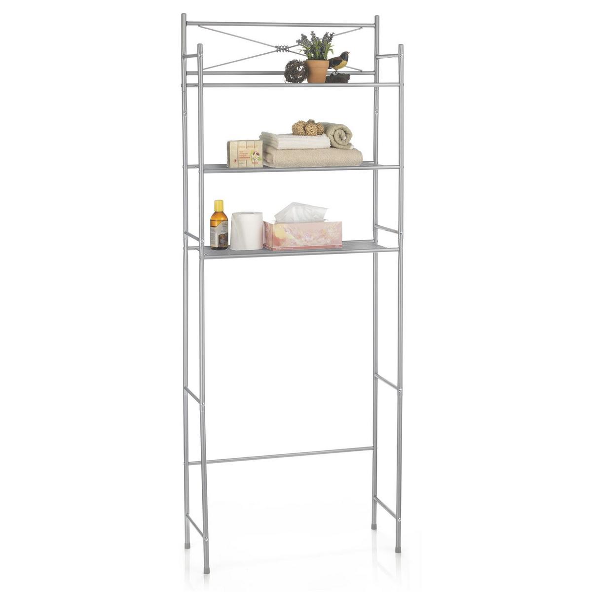 WASCHMASCHINENREGAL MARSA grau - Grau, Metall (65/164/22cm) - CARO-Möbel