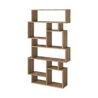 BÜCHERREGAL mit Fächern 96/25/168 cm - Beige, Holzwerkstoff (25.5/168.5/28cm) - Calicosy
