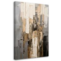 LEINWANDBILD Abstraktion 20x30cm - Grau, Textil (20/30cm) - Feeby