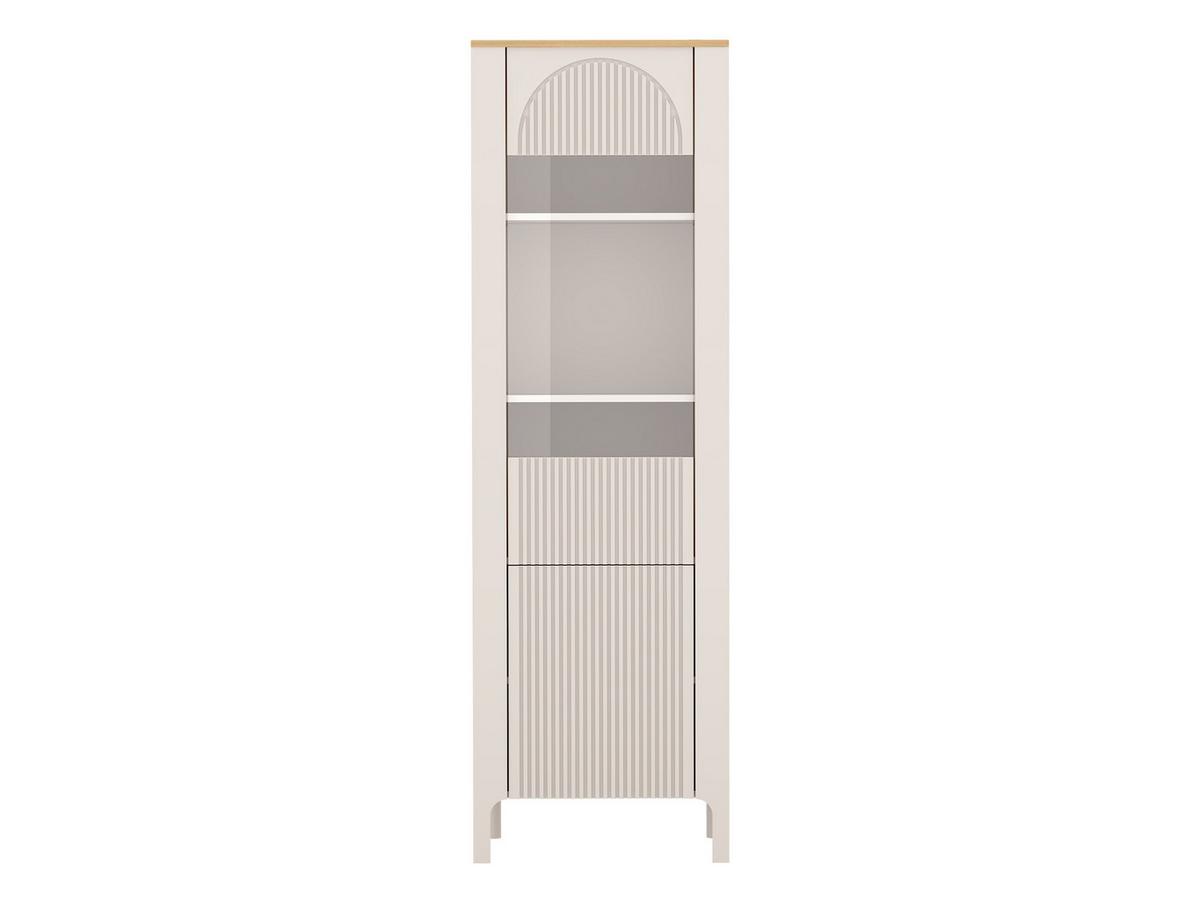 HOCHVITRINE Marbella 04 - Kaschmir, Holzwerkstoff (60/198/41cm) - MIRJAN24