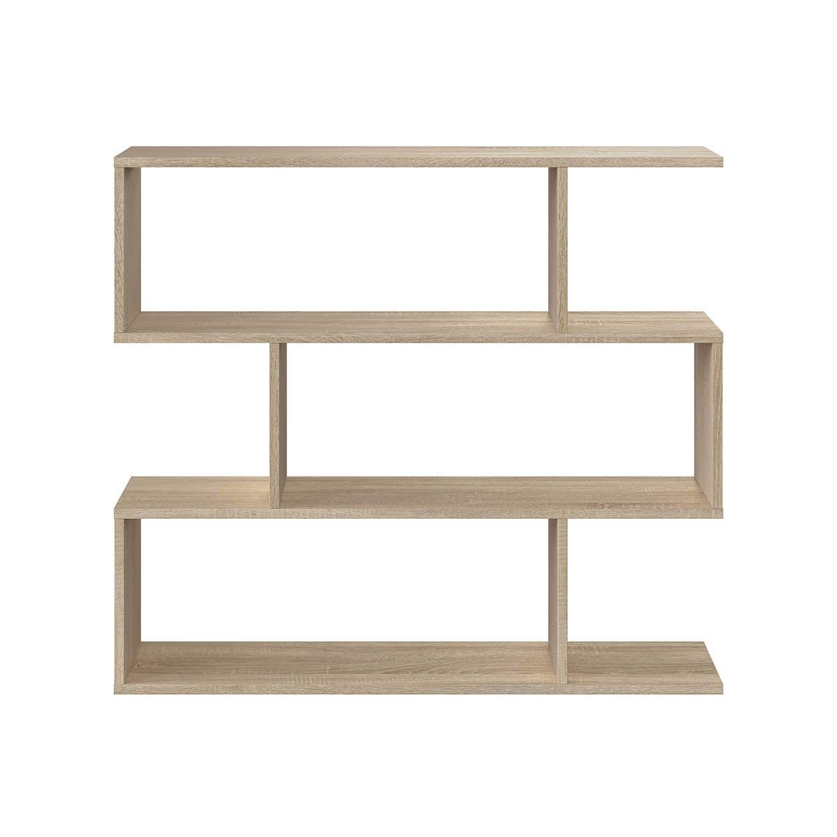 REGAL mit 3 Ebenen L110 cm - Athena - Eiche Artisan, Holzwerkstoff (24/97/11.5cm) - Calicosy