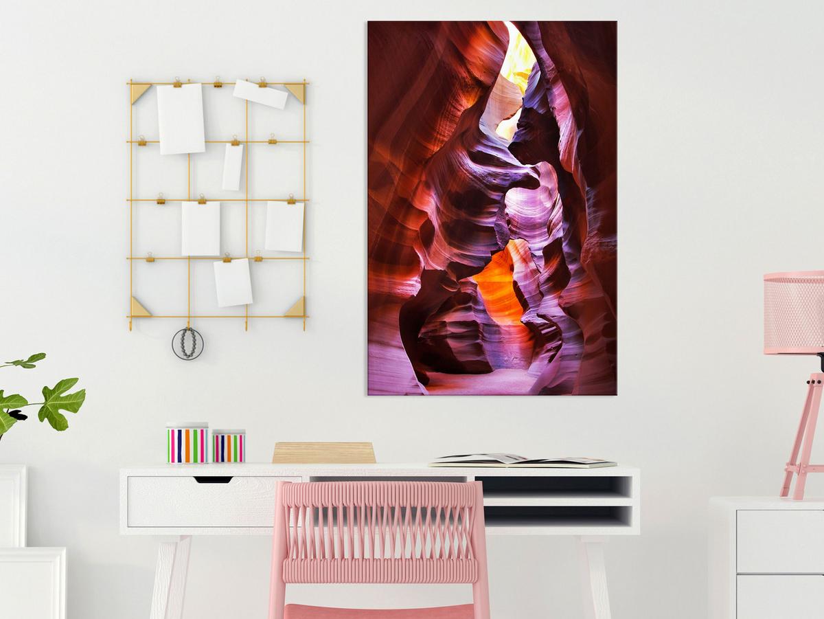 KUNSTDRUCK Rot 40/60 cm - Rot/Lila, Textil (40/60cm) - KUNSTLOFT