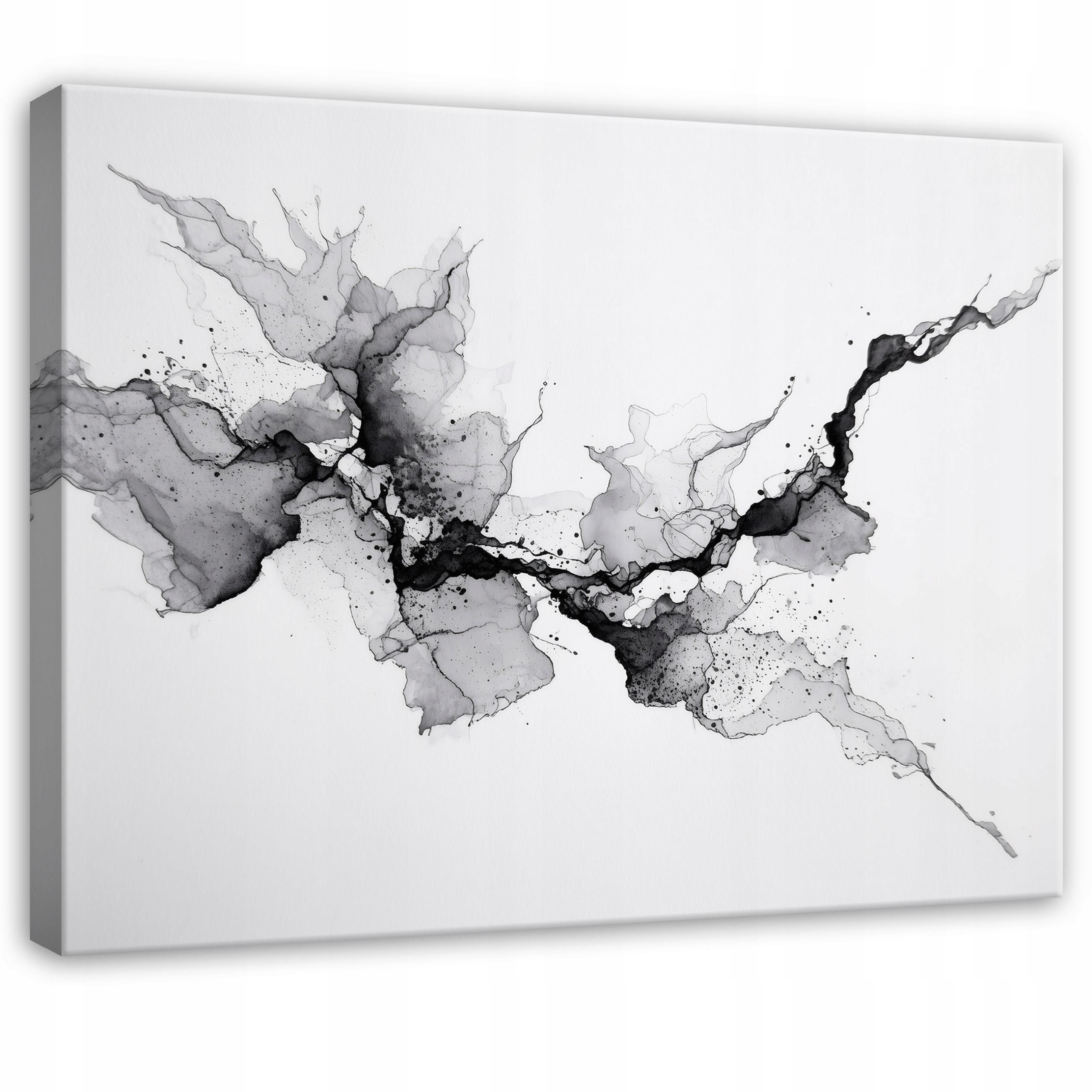 LEINWANDBILD Abstrakt Marmor Grau 100x70 cm - Multicolor, Holzwerkstoff (100/70cm) - Wallarena