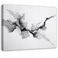 LEINWANDBILD Abstrakt Marmor Grau 100x70 cm - Multicolor, Holzwerkstoff (100/70cm) - Wallarena