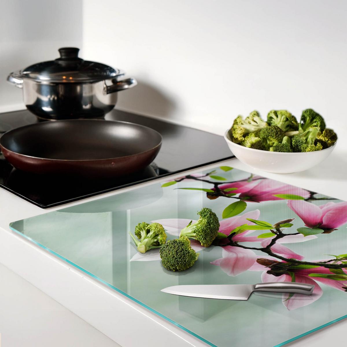 GLASPLATTE 60x52 cm Magnolie - Pink, Glas (60/0.4/52cm) - TULUP