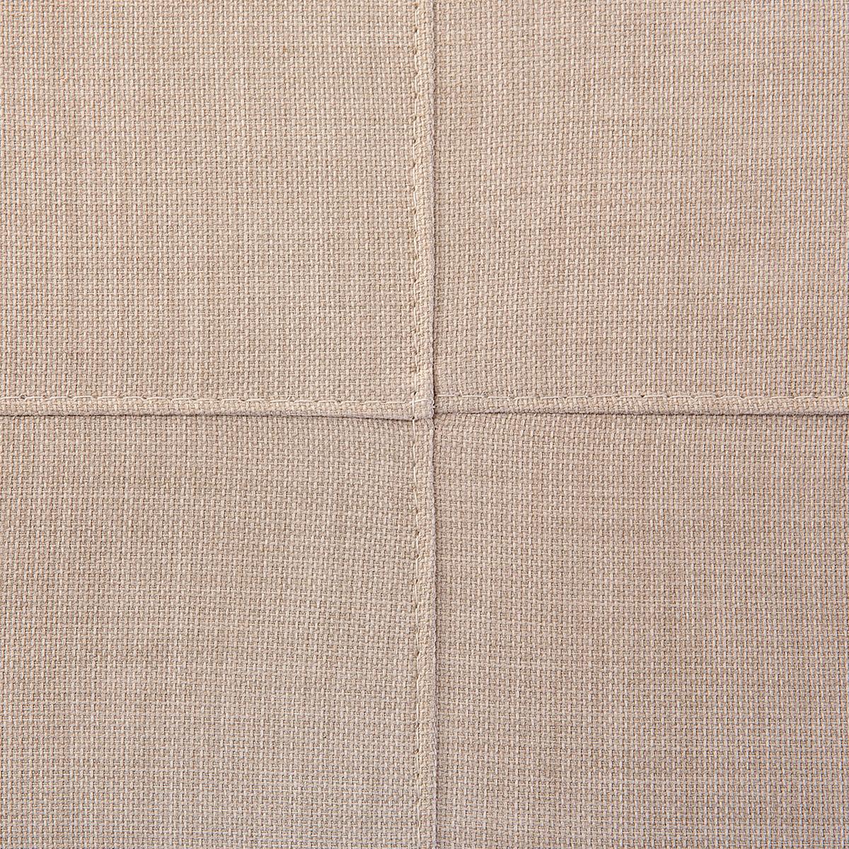 OTTOMANE Oslo 71/95/46 cm - Beige, Kunststoff/Textil (95/46/71cm) - Beliani