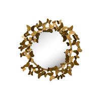 WANDSPIEGEL Gold 63/63 cm - Goldfarben, Metall (5.12/63/4cm) - KUNSTLOFT