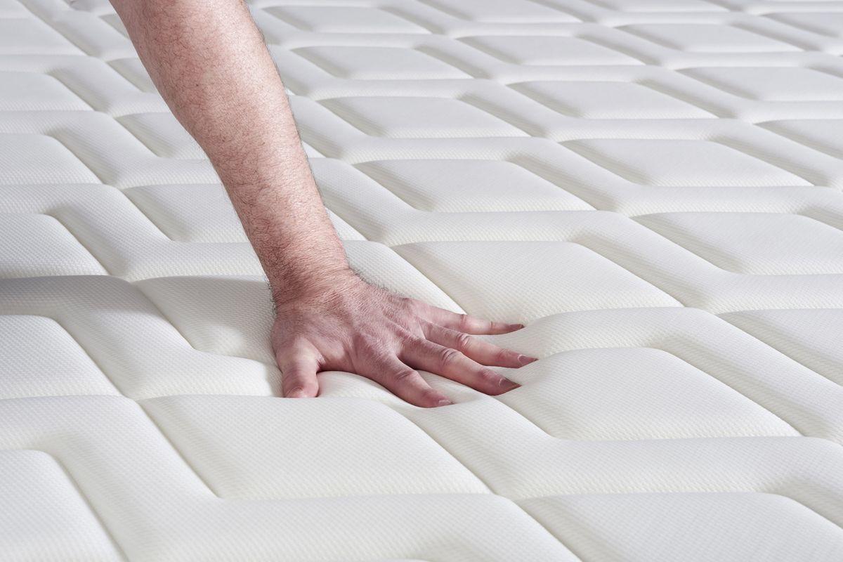 BETT Actilatex confort Latex und Memory-Schaum 80 x 200 cm h2 - Kit Bettgestell Grau - Beige/Grau, Karton/Holz (80/200cm) - ACTISOM