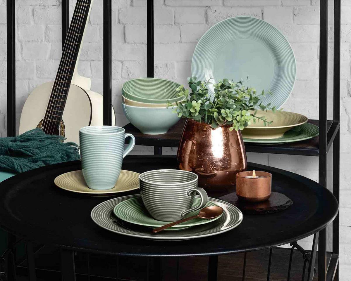FRÜHSTÜCKSTELLER Beat Color Glaze Sandbeige ø 23,3 cm 6er Set - Beige, Keramik (23.3cm) - Seltmann Weiden