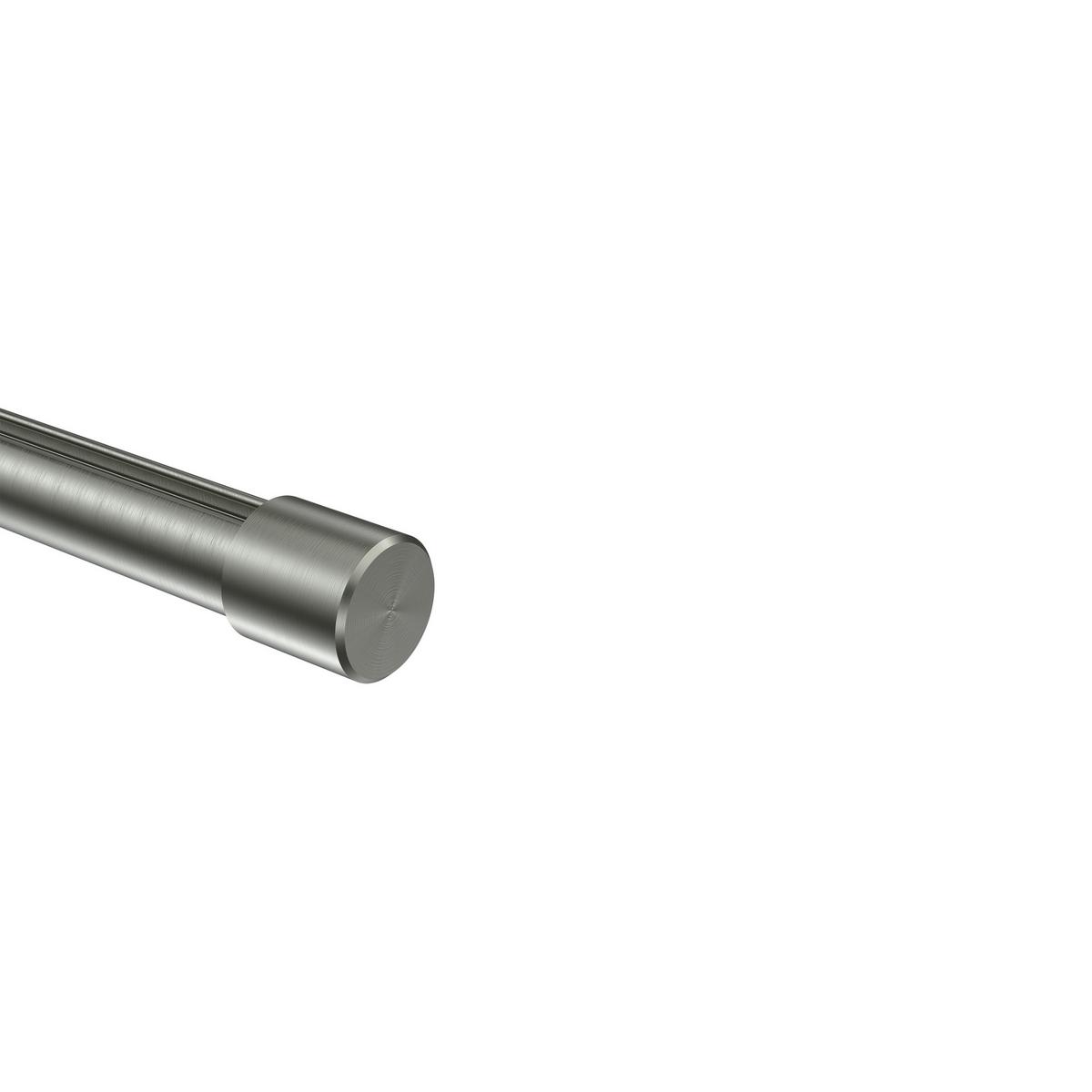ENDSTÜCKE FÜR GARDINENSTANGEN 20 mm Ø, Santo Edelstahl-Optik, Packung 2 Stück - Edelstahlfarben, Metall (2.5/2.5/2.5cm) - INTERDECO