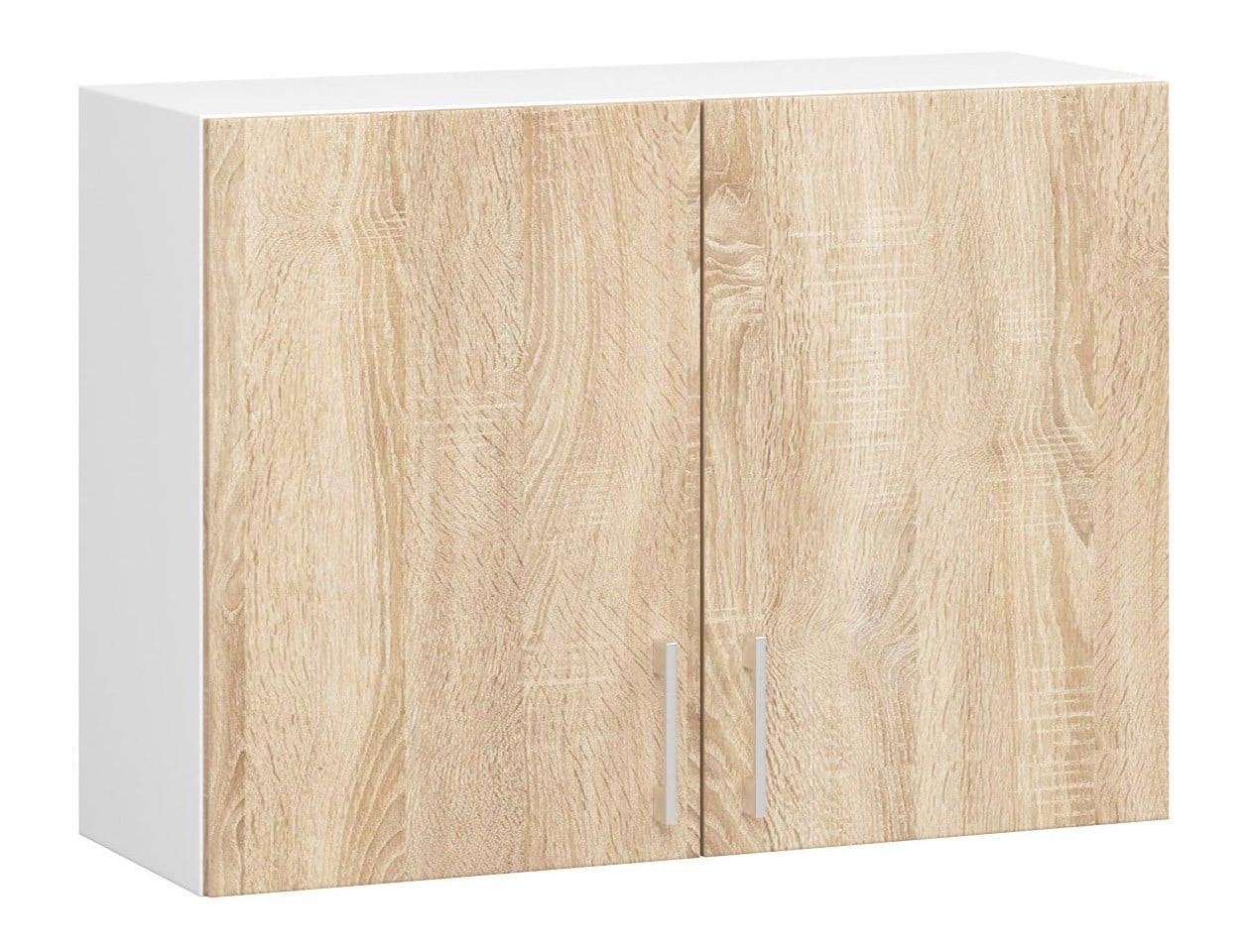 HÄNGESCHRANK Weiß, Eiche Sonoma 58/80/30,5 - Weiß/Eiche Artisan, Holzwerkstoff (80/58/30.5cm) - RAUMHIRSCH FURNITURE
