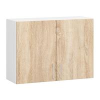 HÄNGESCHRANK Weiß, Eiche Sonoma 58/80/30,5 - Weiß/Eiche Artisan, Holzwerkstoff (80/58/30.5cm) - RAUMHIRSCH FURNITURE