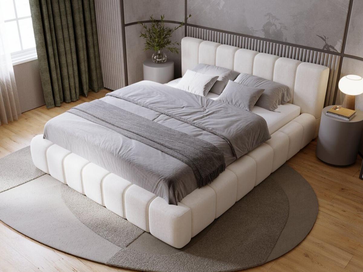 POLSTERBETT Orio 160x200 Beige - Beige, Textil (160/200cm) - Graingold