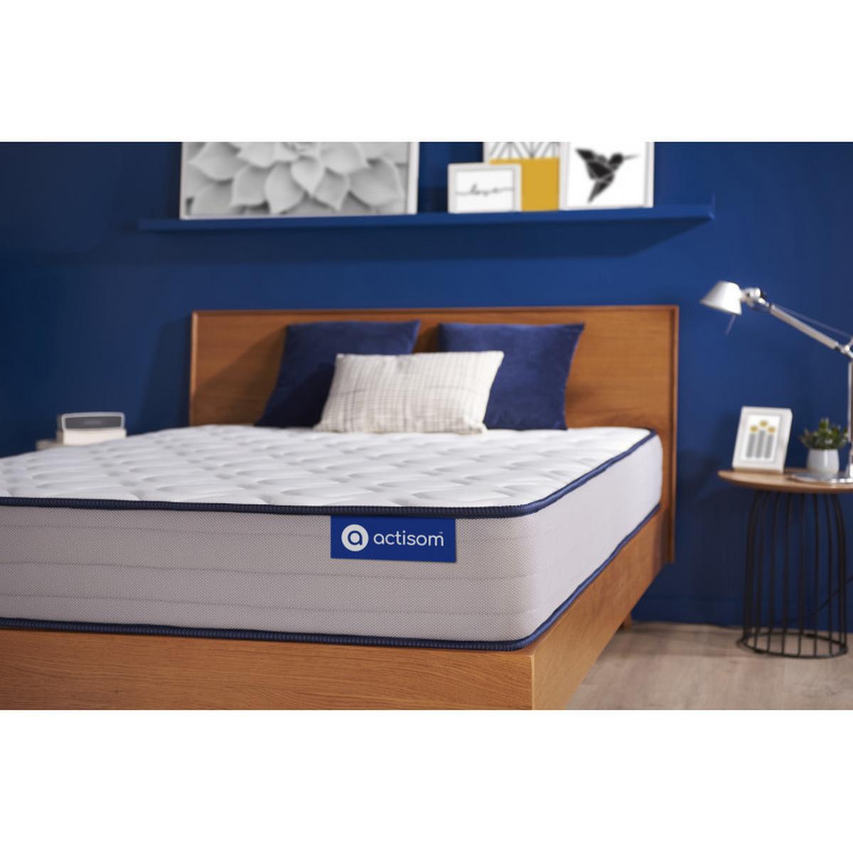 MATRATZE Actiflex form Taschenfederkern und Memory-Schaum 90 x 210 cm h3 - Weiß, Textil (90/210cm) - ACTISOM