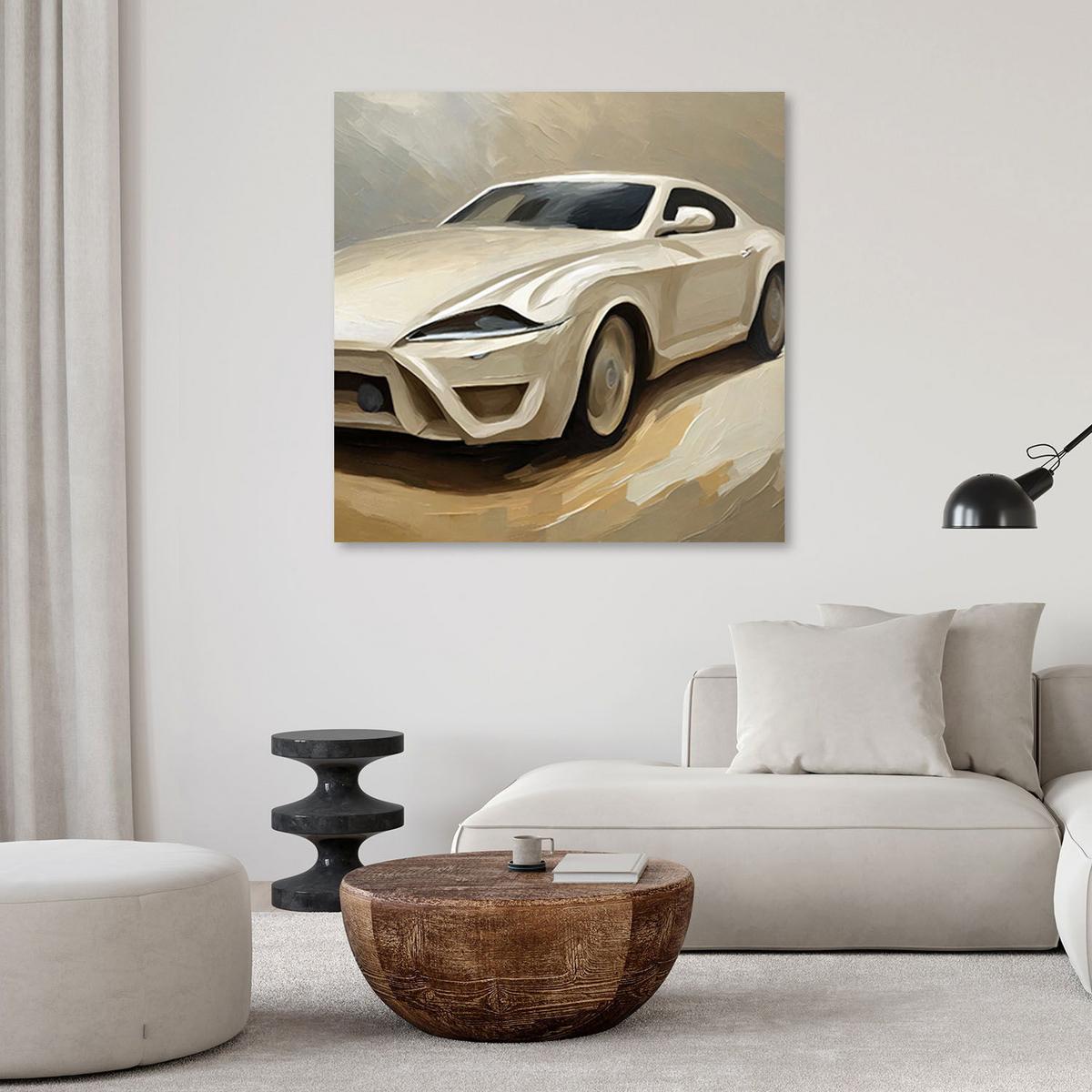 KUNSTDRUCK Beige 50/50 cm - Beige, Textil (50/50cm) - KUNSTLOFT