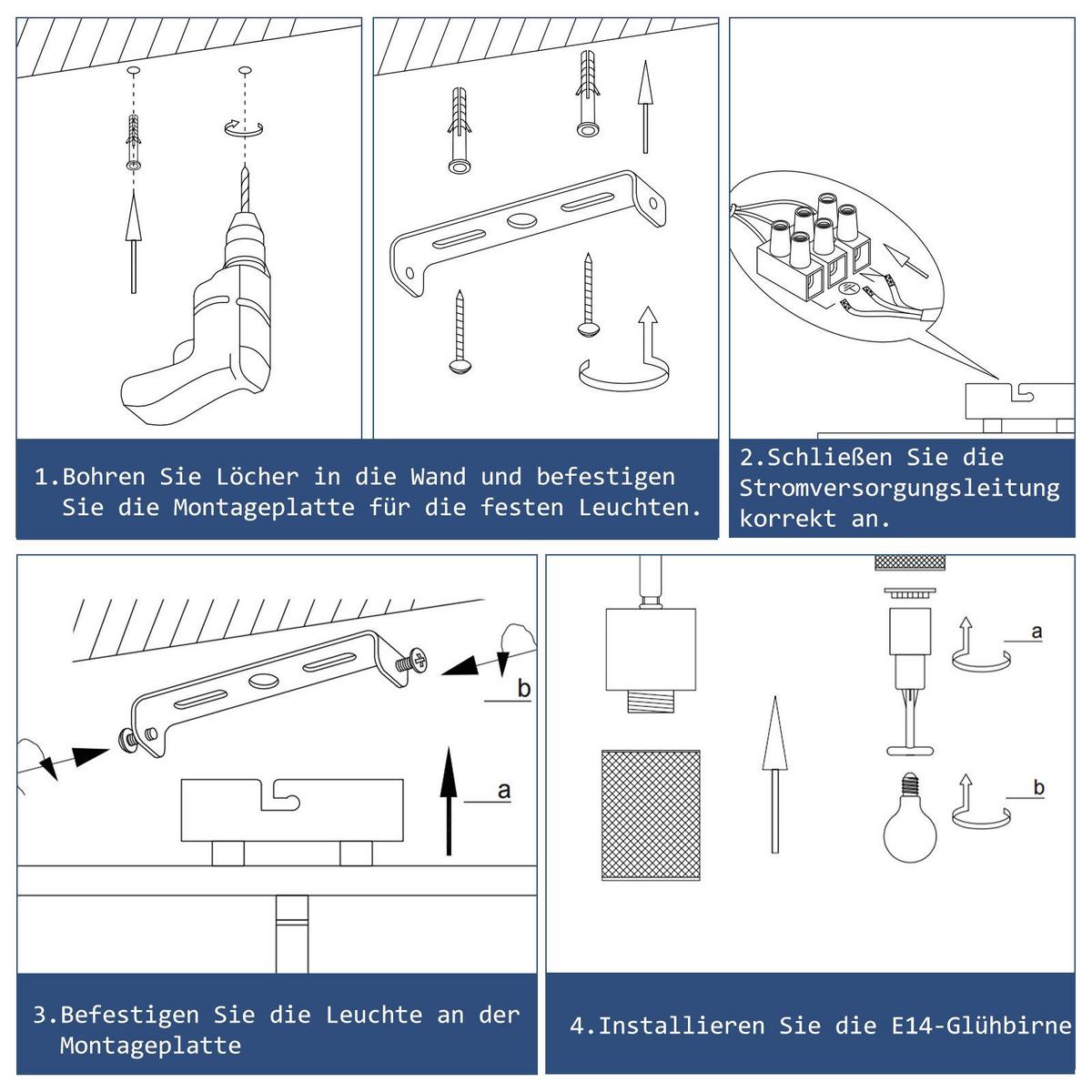 DECKENSTRAHLER Wilhelmshaven 3-flammig 38.3/9/23 cm - Schwarz, Metall (38.3/9/23cm) - Nettlife