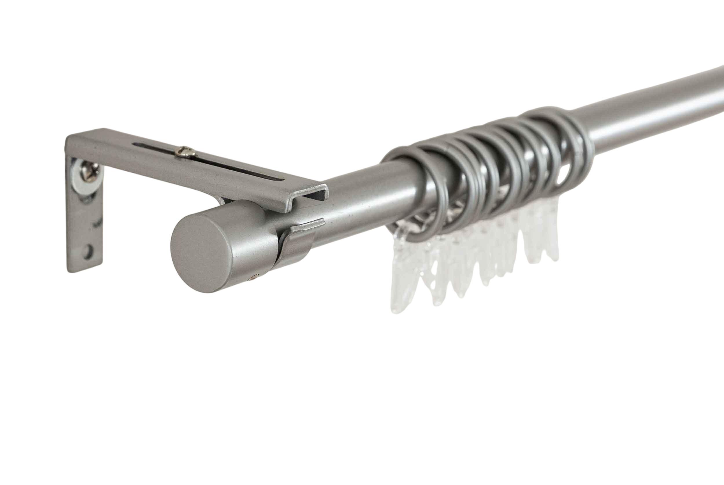 GARDINENSTANGE Ningbo Ø16/19 mm Metall - Alufarben, Metall (210cm) - Gardinenbox
