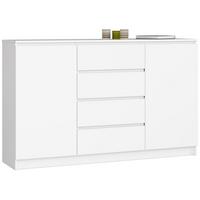 KOMMODE Weiß 99/160/40 - Weiß, Holzwerkstoff (160/99/40cm) - RAUMHIRSCH FURNITURE