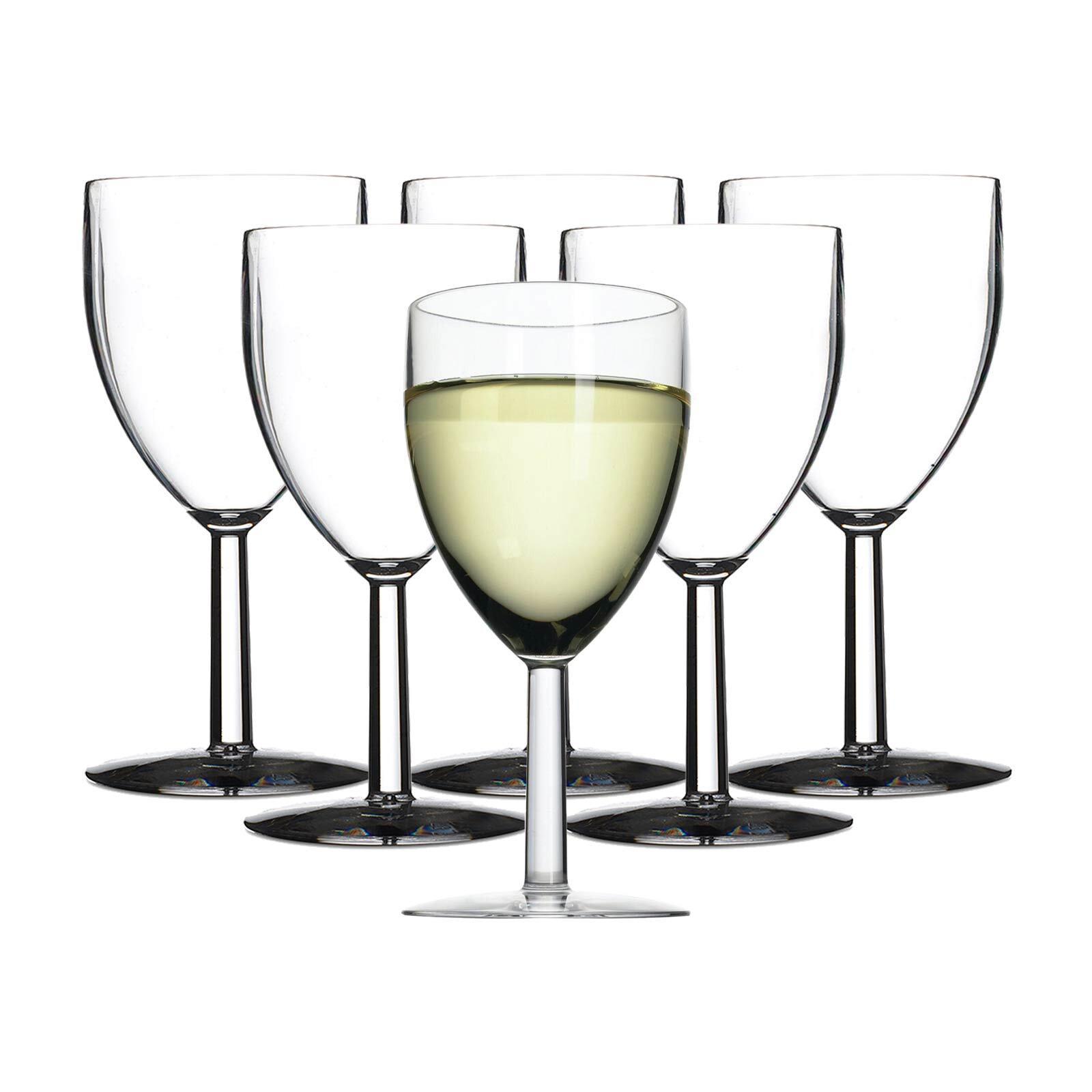 KUNSTSTOFF-WEISSWEINGLÄSER Outdoor transparent 200 ml 6er Set - Transparent, Kunststoff (0.2L) - Mepal