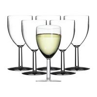 KUNSTSTOFF-WEISSWEINGLÄSER Outdoor transparent 200 ml 6er Set - Transparent, Kunststoff (0.2L) - Mepal