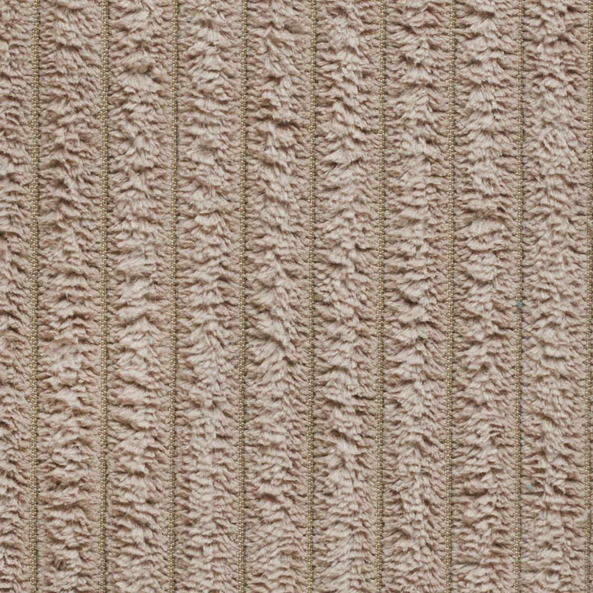 SOFA 3-SITZER MADELINE Taupe Cord - Taupe/Schwarz, Textil (290/85/127cm) - KAWOLA