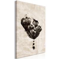 KUNSTDRUCK Braun 40/60 cm - Schwarz/Braun, Textil (40/60cm) - KUNSTLOFT
