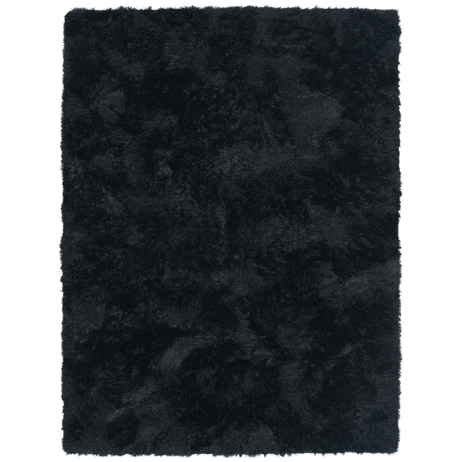HOCHFLORTEPPICH Schwarz 80 x 150 cm - Schwarz, Kunststoff (80/150cm) - TT Home