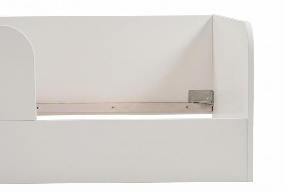 BODENBETT Essentials 90x200cm Weiß - Weiß, Holzwerkstoff (90/200cm) - arthur berndt