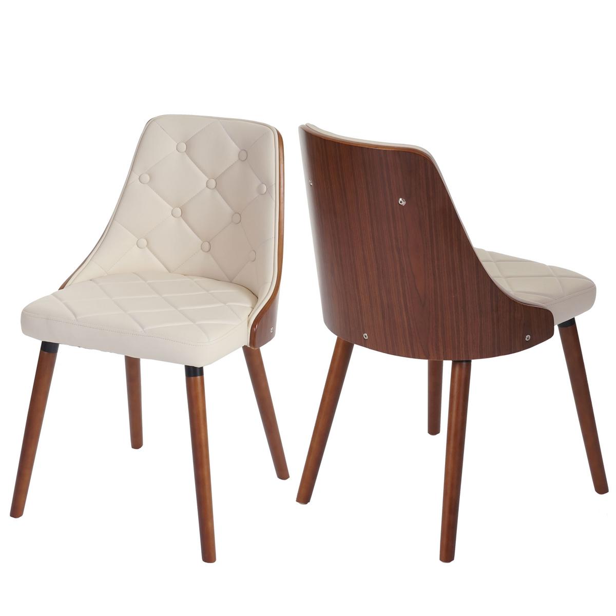 ESSZIMMERSTUHL Beige 2er-Set - Beige/Creme, Textil (50/82/53cm) - MCW