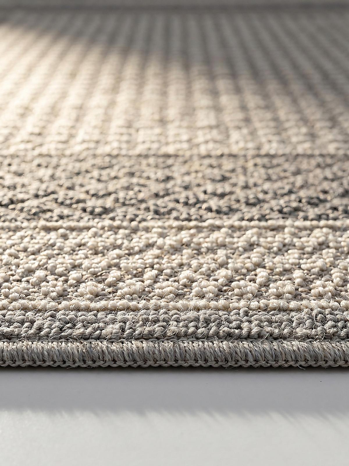KURZFLORTEPPICH Waschbar NORA, mit Bordüre, Grau, 200 x 310 cm - Grau, Textil (310/200cm) - KADIMA DESIGN