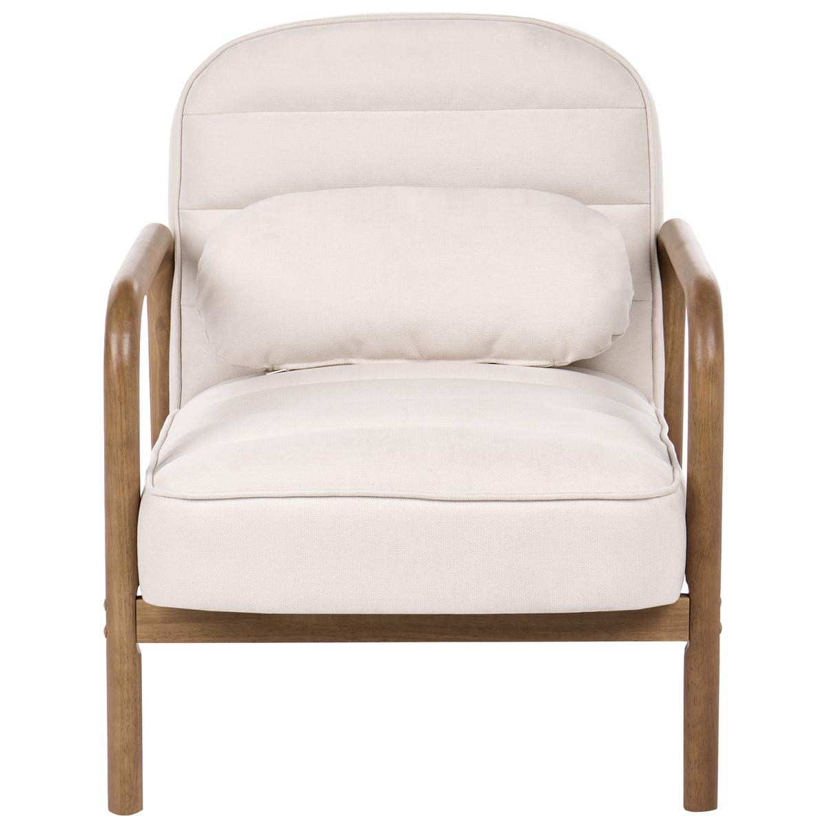 SESSEL Stoff Hellbeige Agger - Beige/Braun, Textil (67/78/81cm) - Beliani