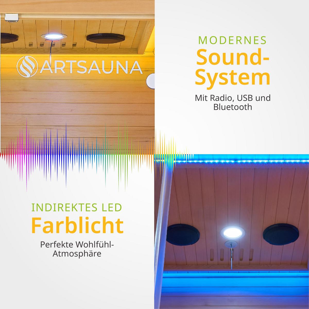 INFRAROTKABINE Kiruna90 mit Dual Technologie - Naturfarben, Holz (90/190/90cm) - Artsauna