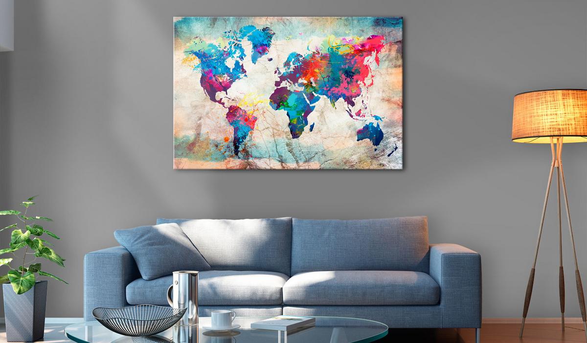 PINNWANDBILDER Bunt 120/80 cm - Multicolor, Naturmaterialien/Textil (120/80cm) - KUNSTLOFT