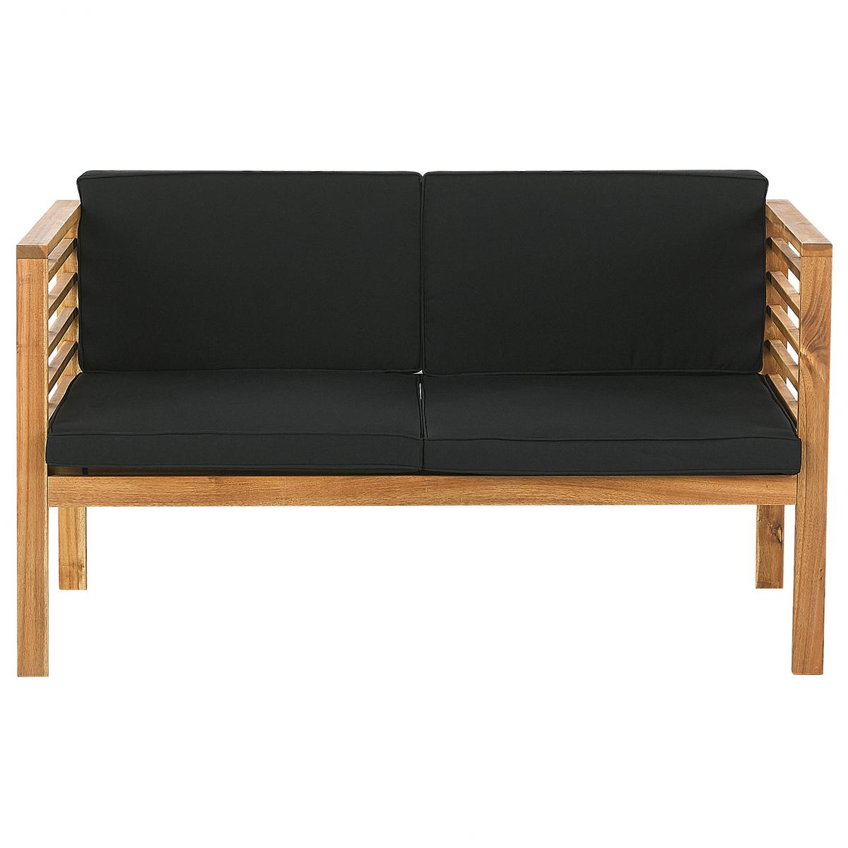 4-SITZER LOUNGE SET Akazienholz Hellbraun Pacific - Hellbraun, Holz - Beliani