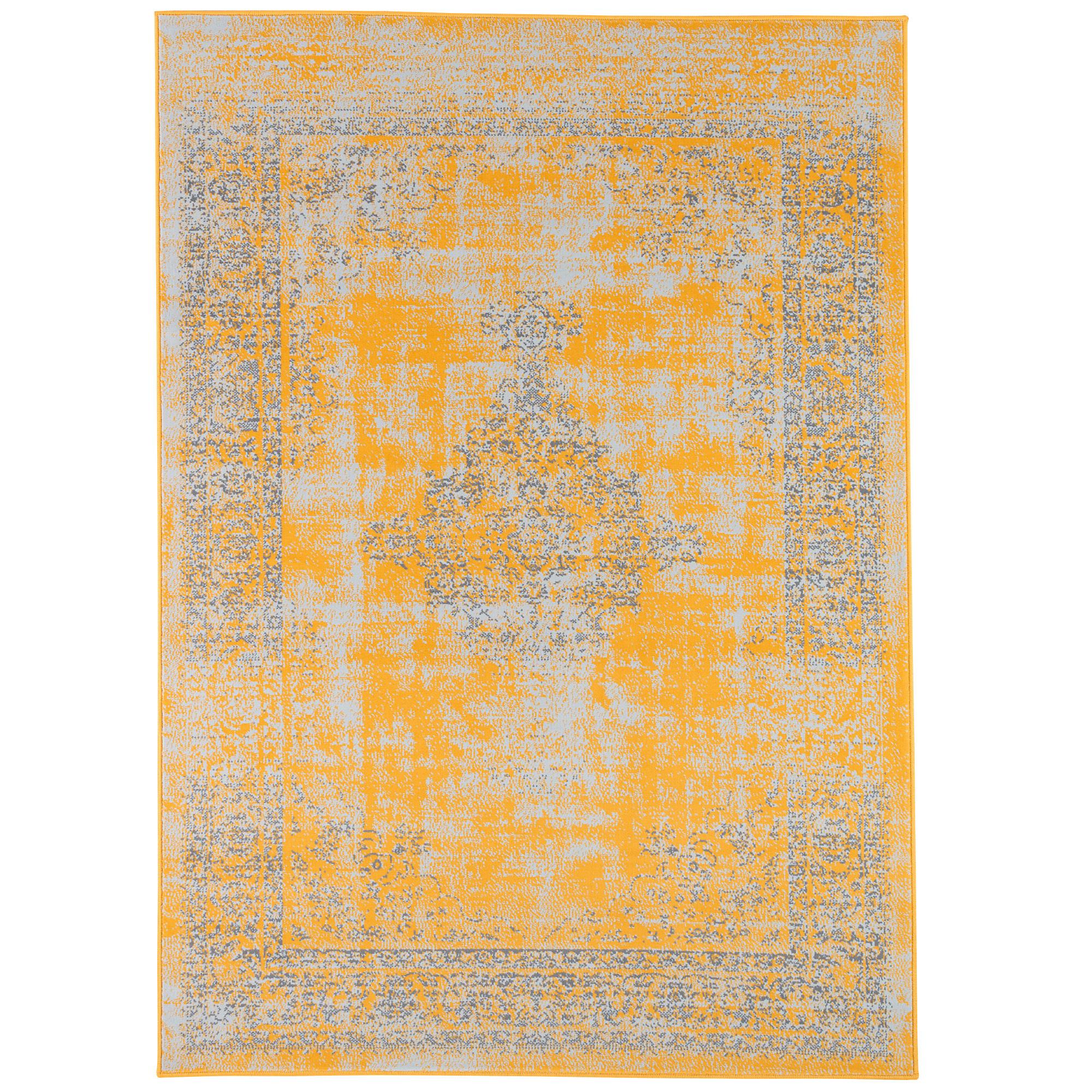 DESIGNER TEPPICH PASSION VINTAGE BORDÜRE - Dunkelgelb, Textil (140/200cm) - Pergamon