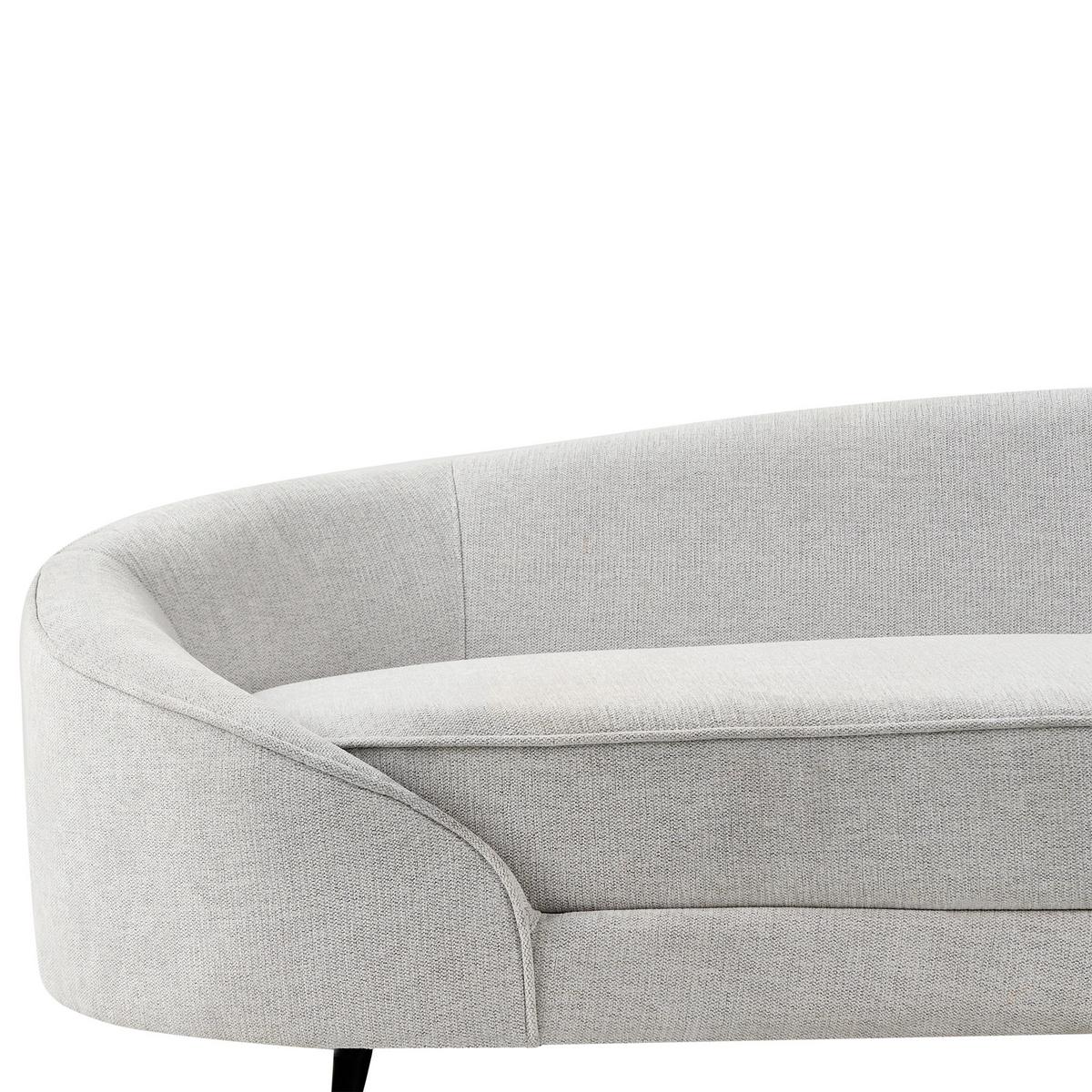 2-SITZER-SOFA Stoff Cremeweiß Savar - Creme/Schwarz, Textil (183/69/84cm) - Beliani