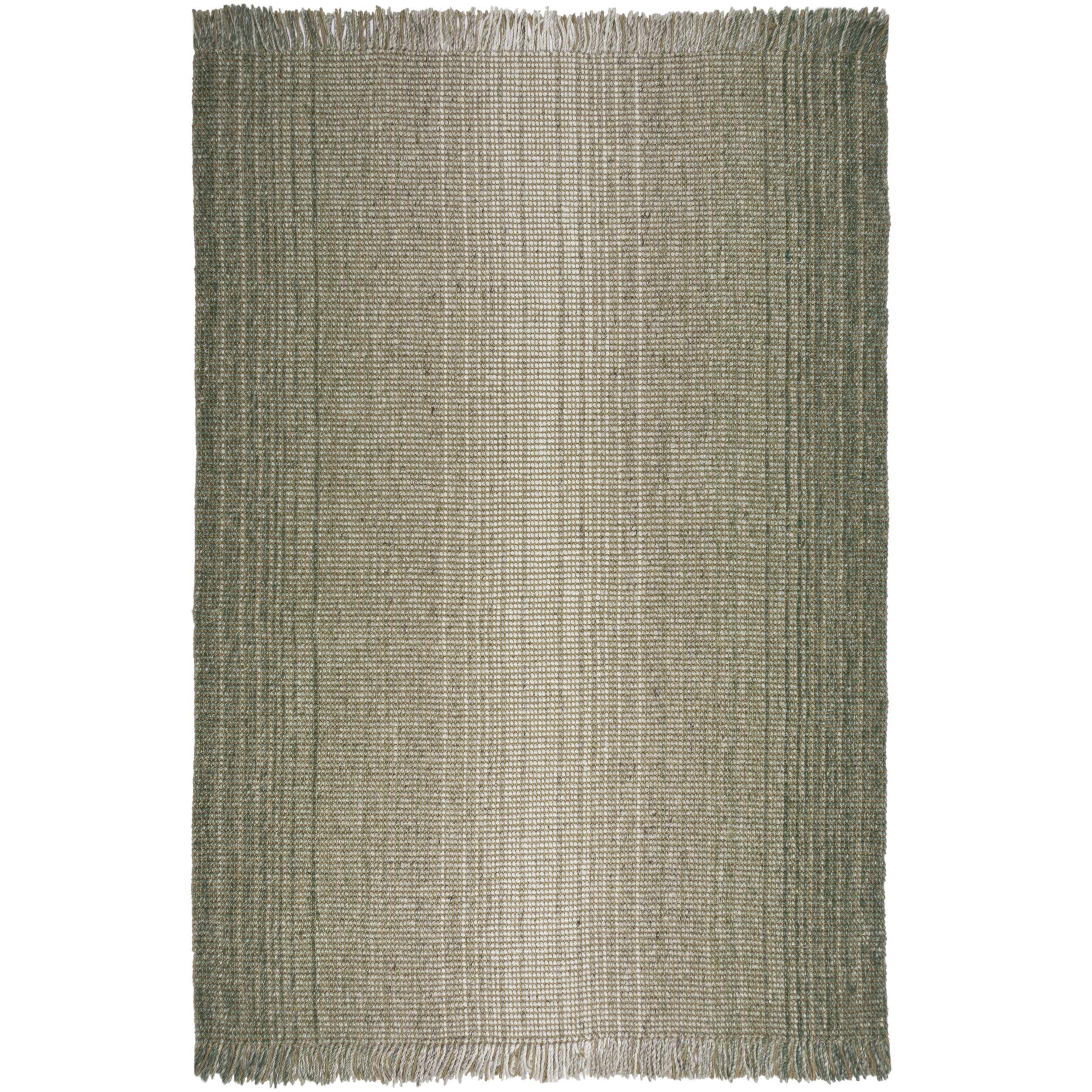 JUTETEPPICH handgewebt WEAVER, einfarbig, Grün, 200 x 290 cm - Grün, Textil (200/290cm) - KADIMA DESIGN