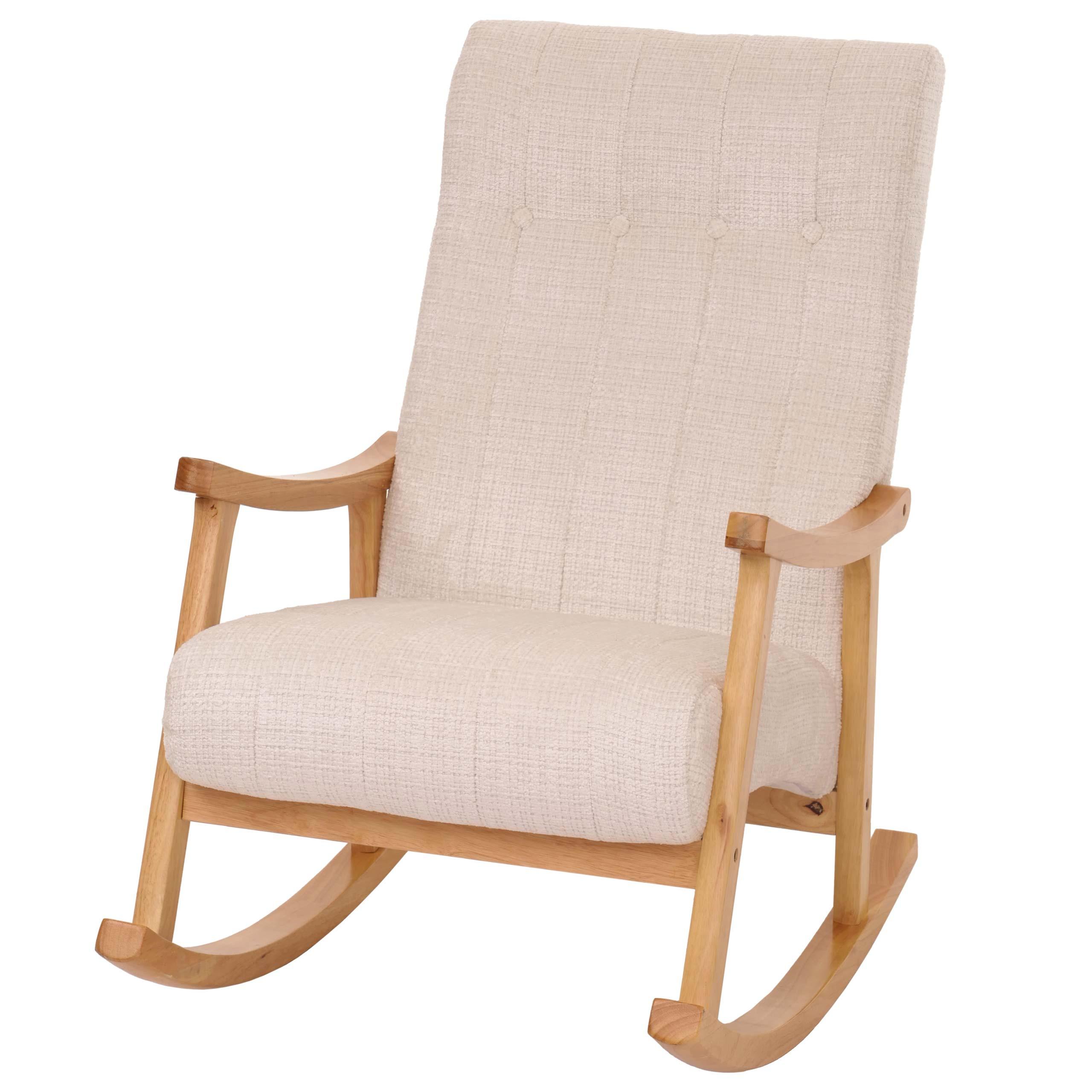 SCHAUKELSTUHL Cremeweiß - Creme/Weiß, Textil (64/97/85cm) - MCW