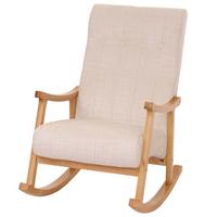 SCHAUKELSTUHL Cremeweiß - Creme/Weiß, Textil (64/97/85cm) - MCW