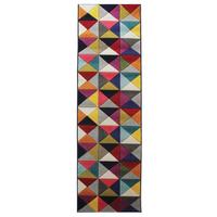 TEPPICH MEON, geometrisch, aus Polypropylen, Florhöhe 11 mm, Bunt, 66 x 230 cm - Multicolor, Textil (66/230cm) - KADIMA DESIGN