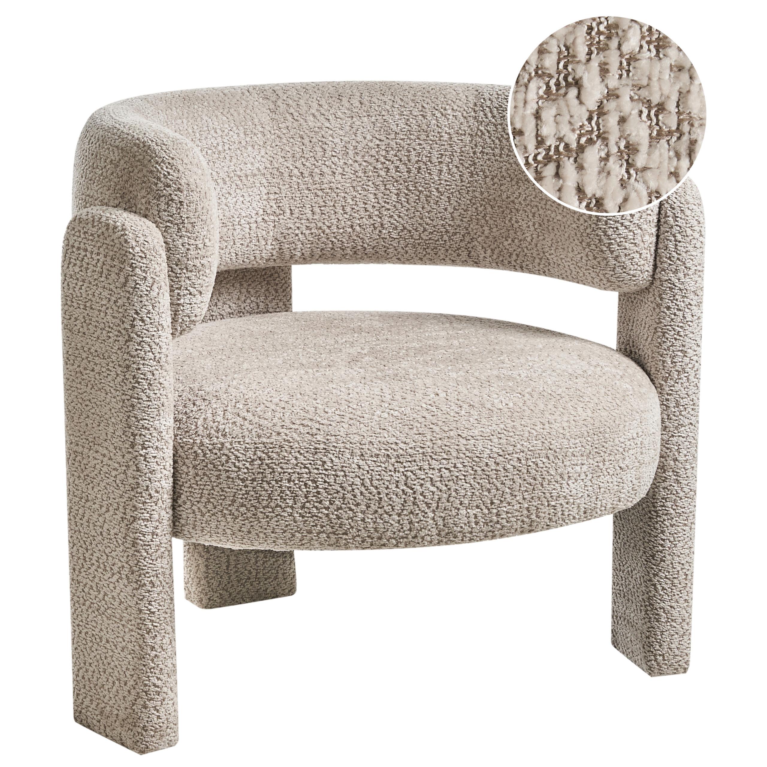 SESSEL Beige Burea - Beige, Textil (80/74/70cm) - Beliani