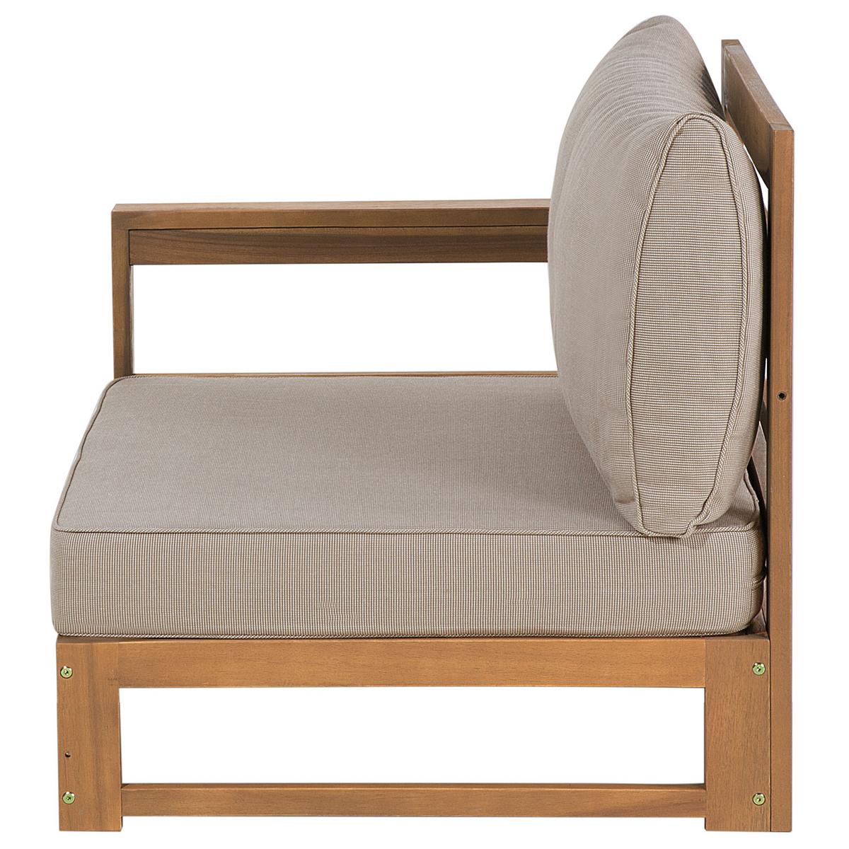 OUTDOOR-KISSENBEZUG Set Taupe Timor - Taupe, Textil (83/12cm) - Beliani